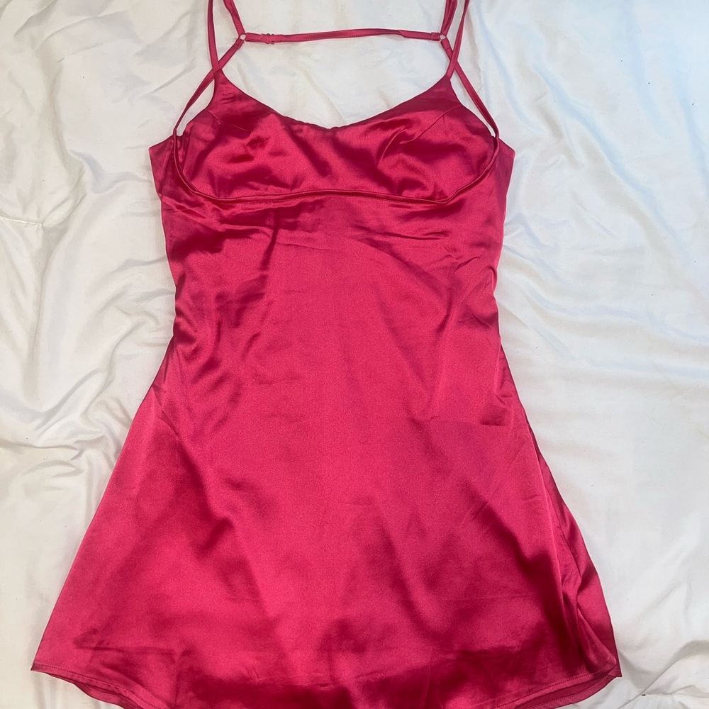 pink mini dress